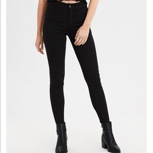 women’s high waisted black jeans